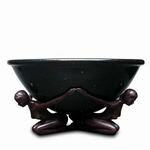 Art Deco Style Marble Bowl in Brown by Decomoments called Stability